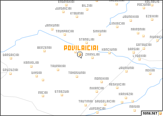 map of (( Povilaičiai ))