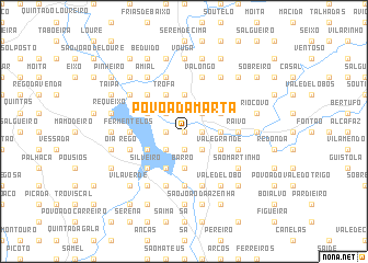 map of Póvoa da Marta