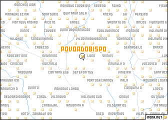 map of Póvoa do Bispo