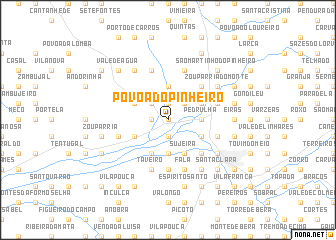 map of Póvoa do Pinheiro