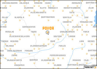 map of Póvoa
