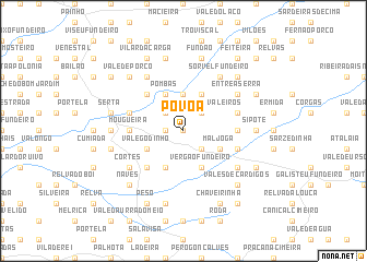 map of Póvoa