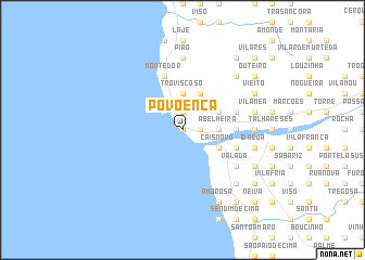 map of Povoença