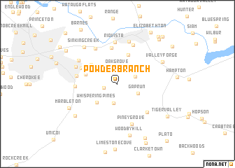 map of Powder Branch