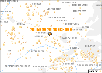 map of Powder Springs Chase