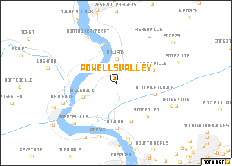 map of Powells Valley