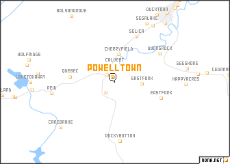 map of Powelltown