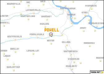 map of Powell