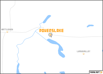 map of Powers Lake
