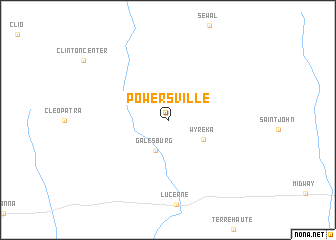 map of Powersville