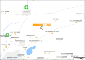 map of Powhattan