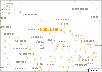 map of Powŏl-tong