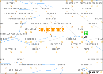 map of Poynponnier