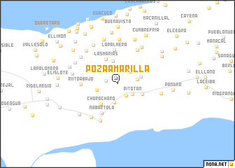 map of Poza Amarilla