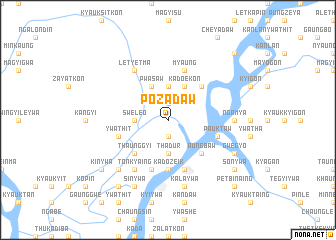 map of Pozadaw