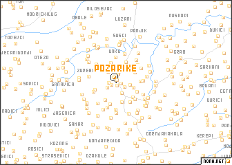 map of Požarike