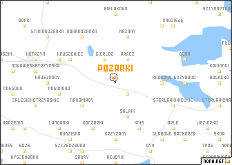 map of Pożarki