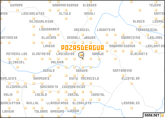map of Pozas de Agua