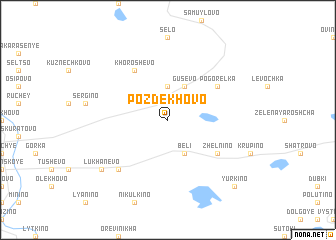 map of Pozdekhovo