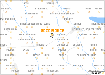 map of Pozdišovce