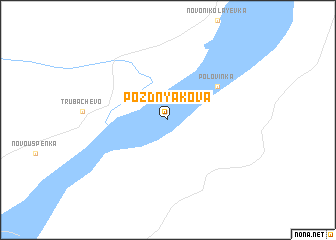 map of Pozdnyakova