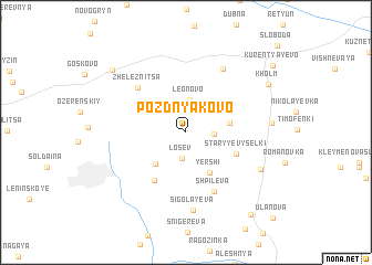 map of Pozdnyakovo