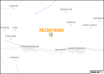 map of Pozdnyakov
