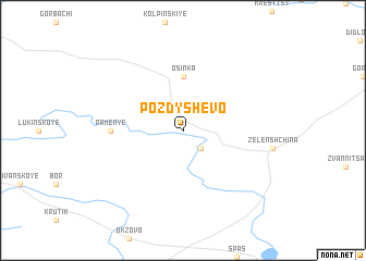 map of Pozdyshevo