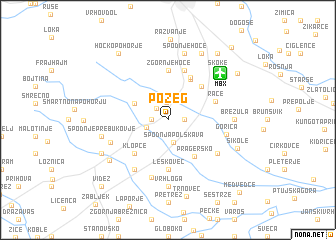 map of Požeg
