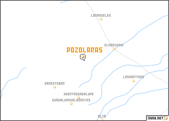 map of Pozo Laras