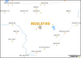 map of Pozolotino