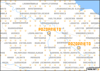 map of Pozo Prieto