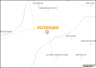 map of Pozorrubio