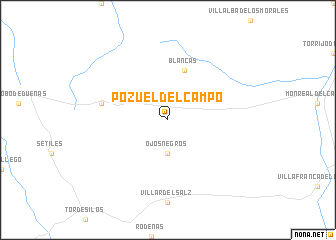 map of Pozuel del Campo