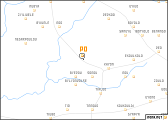map of Pô