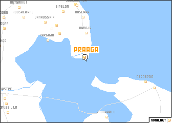 map of Praaga