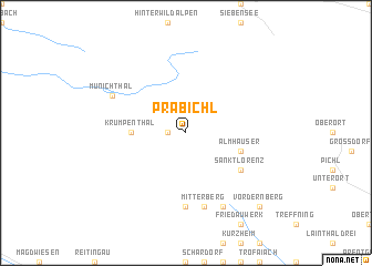map of Präbichl