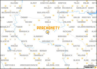 map of Prachomety