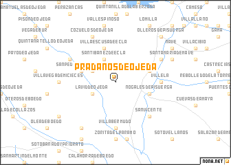 map of Prádanos de Ojeda