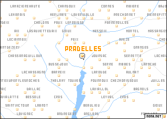 map of Pradelles