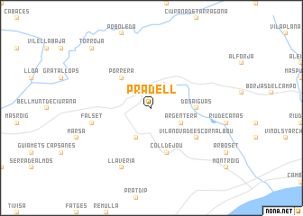 map of Pradell