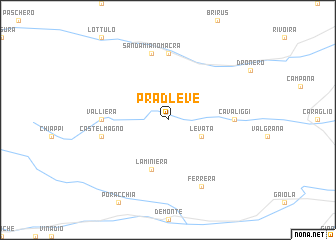 map of Pradleve