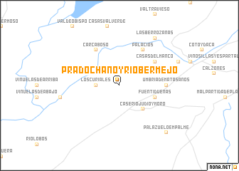 map of Pradochano y Riobermejo