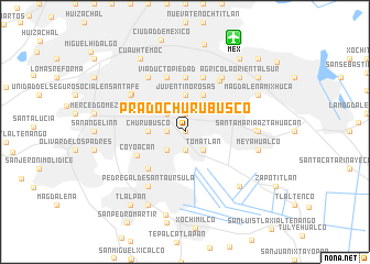 map of Prado Churubusco