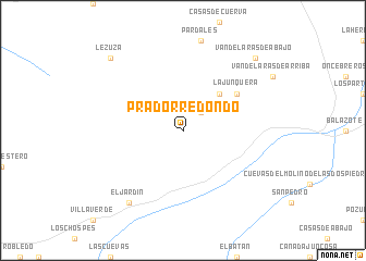 map of Pradorredondo