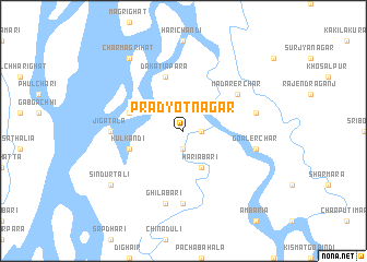 map of Pradyotnagar