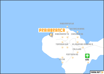 map of Praia Branca