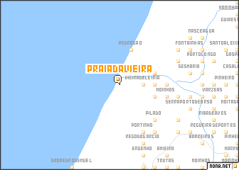 map of Praia da Vieira