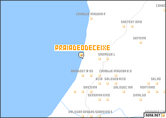 map of Praia de Odeceixe