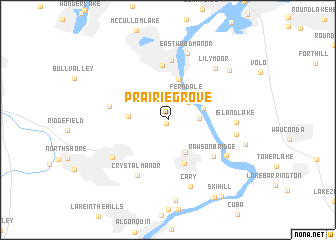 map of Prairie Grove